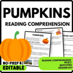 Pumpkin Reading Comprehension Worksheet Pertaining To Pumpkin Reading Comprehension Worksheet
