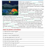 Rc: My Scary Camping Experience Read…: English Esl Worksheets Pdf Intended For Camping Reading Comprehension Worksheets With Questions