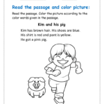Read And Color Comprehension Worksheets | Planetspin.in With Regard To Free Read And Color Reading Comprehension Worksheets