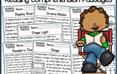 Readers Theatre Reading Comprehension Passages And Questions Back pertaining to Drama Reading Comprehension Worksheets