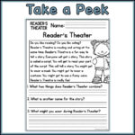 Readers Theatre Reading Comprehension Passages And Questions Back Regarding Drama Reading Comprehension Worksheets