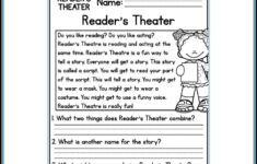 Readers Theatre Reading Comprehension Passages And Questions Back regarding Drama Reading Comprehension Worksheets