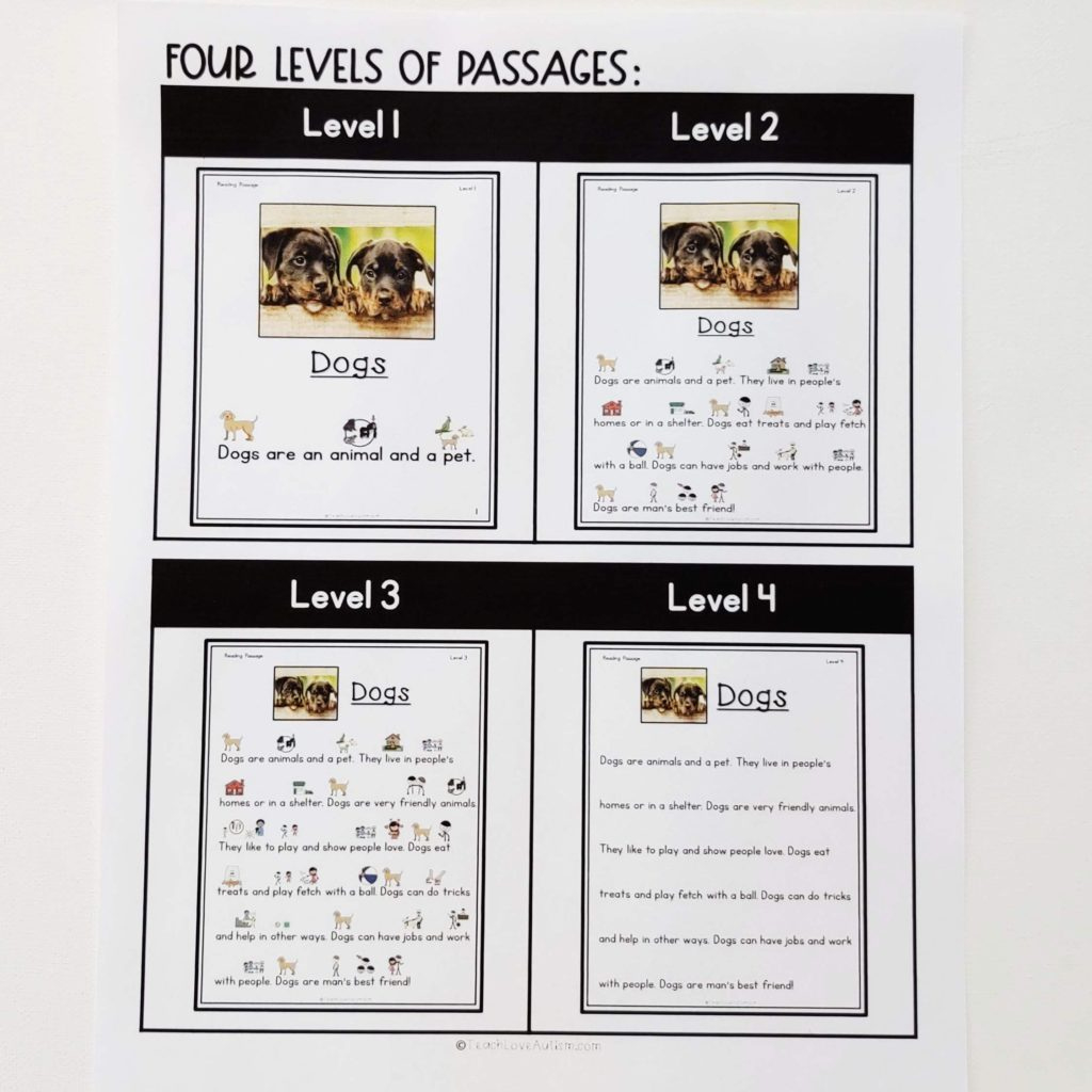 Reading Comprehension Activities In Special Education! - Teach regarding Autism Reading Comprehension Worksheets