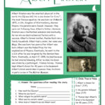 Reading Comprehension   Alber…: English Esl Worksheets Pdf & Doc Pertaining To Albert Einstein Reading Comprehension Worksheet