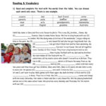 Reading Comprehension And Vocabulary…: English Esl Worksheets Pdf In Reading Comprehension With Vocabulary Worksheets