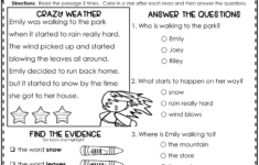 Reading Comprehension Answering Wh Questions {Science Edition} 3 intended for Science Reading Comprehension Worksheet