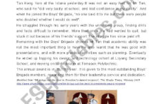 Reading Comprehension - Dyslexia - Esl Worksheetsoulsensei in Dyslexia Reading Comprehension Worksheets