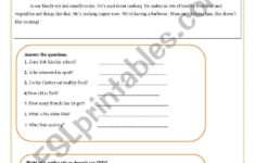 Reading Comprehension - Esl Worksheetbuchardo throughout Sophie Reading Comprehension Worksheets Liveworksheets