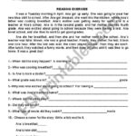 Reading Comprehension Exercise   Esl Worksheetmcgc81 Pertaining To Grade 9 Reading Comprehension Worksheets