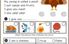 Reading Comprehension - Farm Animals regarding Animal Farm Reading Comprehension Worksheets Pre-Primary