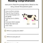 Reading Comprehension  Farm Animals – Sheets Inside Grade 5 Farm Animals Reading Comprehension Worksheets