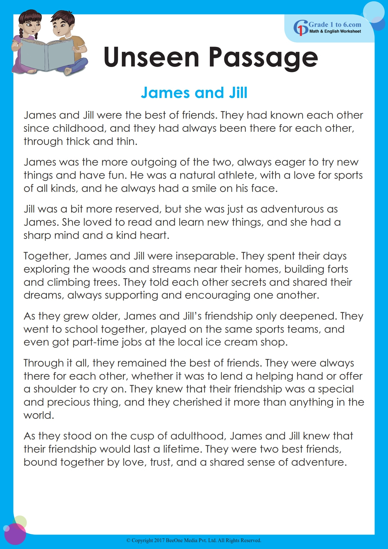 Reading Comprehension Grade 4 | Grade1To6 throughout Year 4 Comprehension Worksheets Free Uk
