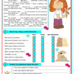 Reading Comprehension (Is, Are, Am)…: English Esl Worksheets Pdf & Doc Throughout Reading Comprehension Liveworksheets Exercises