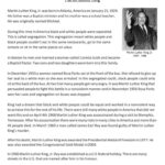 Reading Comprehension   Martin Luthe…: English Esl Worksheets Pdf Inside Martin Luther King Reading Comprehension Worksheet