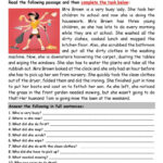 Reading Comprehension: Mrs. Brown'S…: English Esl Worksheets Pdf & Doc Regarding Reading Comprehension Worksheet Islcollective