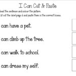 Reading Comprehension   My Resource Station Kindergarten Pertaining To Cut And Paste Comprehension Worksheets