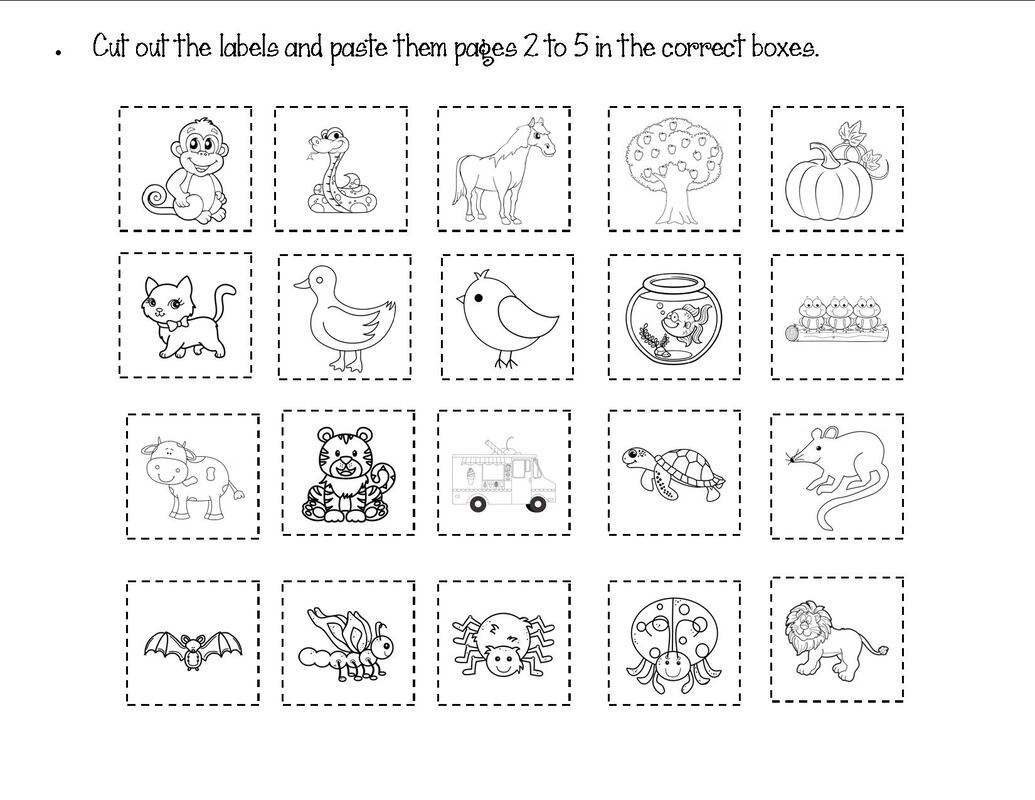 Reading Comprehension - My Resource Station Kindergarten throughout Cut and Paste Comprehension Worksheets