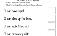 Reading Comprehension - My Resource Station Kindergarten within Kindergarten Reading Comprehension Cut And Paste Worksheets