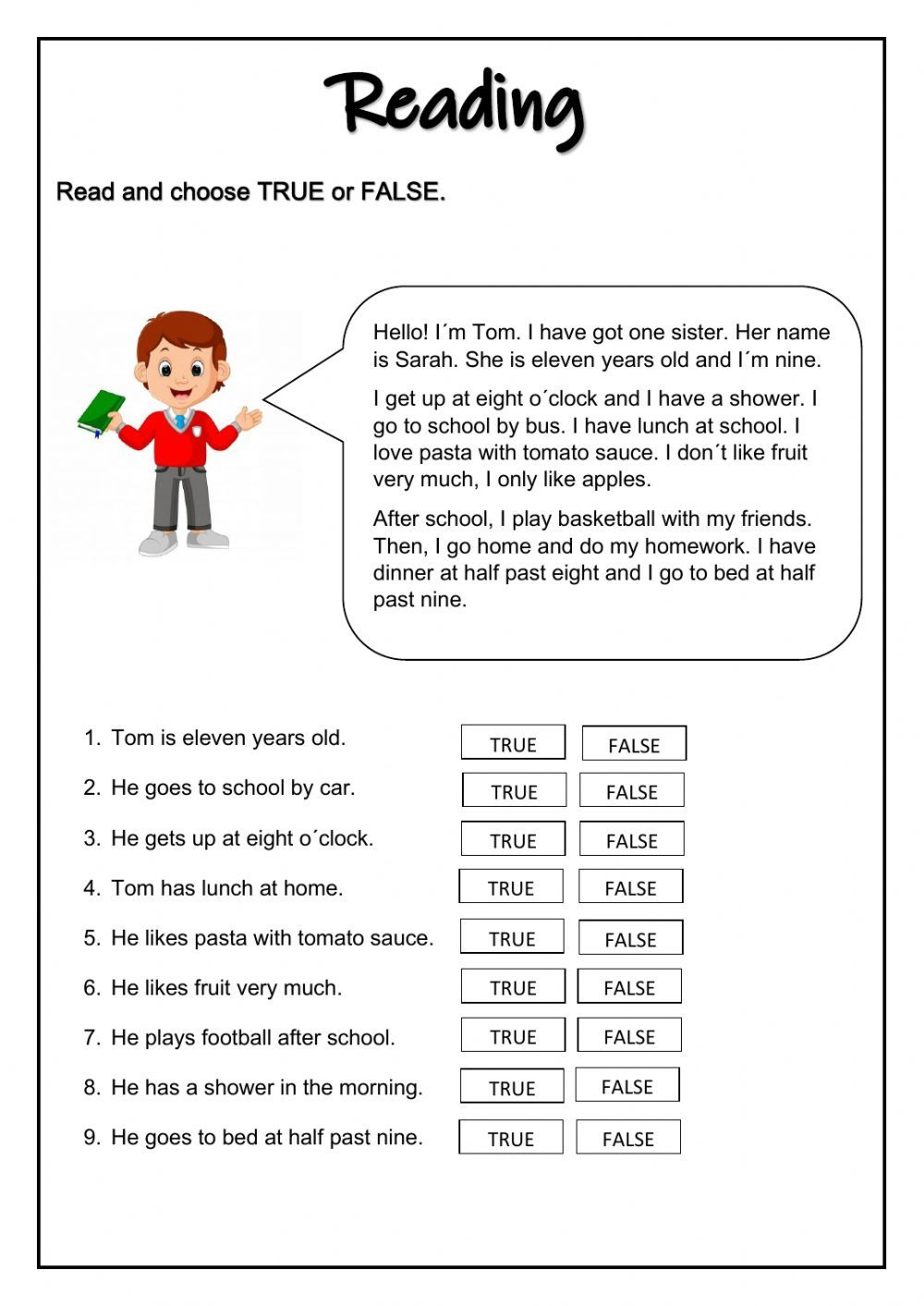 Reading Comprehension Online Exercise For Grade 3 intended for Reading Comprehension Grade 3 Live Worksheet