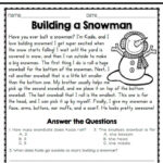 Reading Comprehension Passages And Questions For January Inside Free Winter Reading Comprehension Worksheets