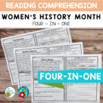 Reading Comprehension Passages For Women'S History Month Regarding Women'S History Month Reading Comprehension Worksheets Free