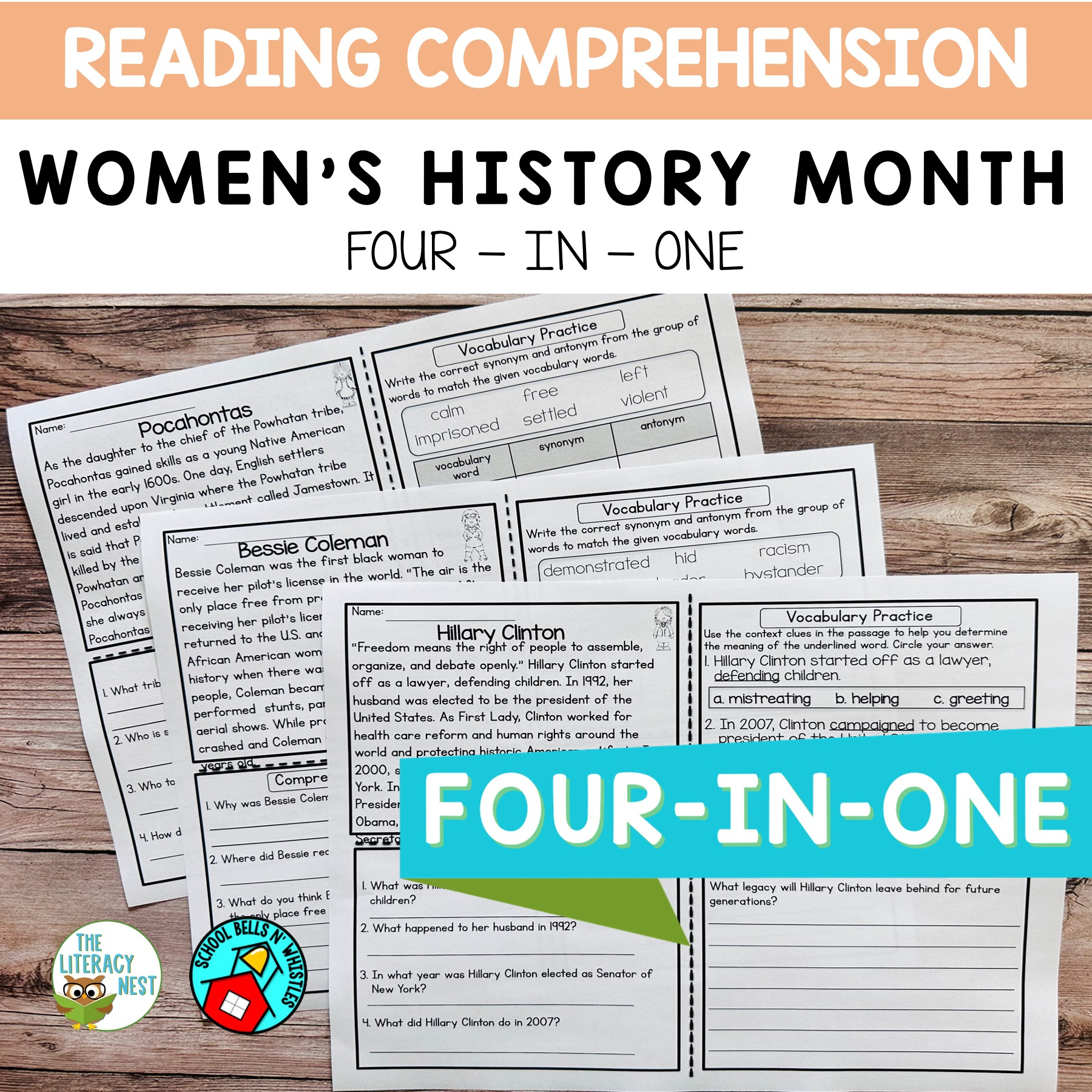 Reading Comprehension Passages For Women&amp;#039;S History Month regarding Women&amp;#039;S History Month Reading Comprehension Worksheets Free