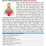 Reading Comprehension: Proposing On…: English Esl Worksheets Pdf & Doc Inside Valentine Day Reading Comprehension Worksheets