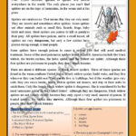 Reading Comprehension (Spiders)   Esl Worksheetaaisha86 Within Spiders Reading Comprehension Worksheets Year 3