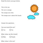 Reading Comprehension   The Sun Crea…: English Esl Worksheets Pdf For Sun Reading Comprehension Worksheets