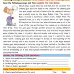 Reading Comprehension| Unseen Passage (English Level  B1) Intended For Reading Comprehension B1 Worksheets