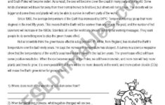 Reading Comprehension: Will Our Earth Survive? - Esl Worksheet inside Will Reading Comprehension Worksheet