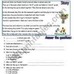 Reading Comprehension/Worksheet./2 Pages   Esl Worksheet Pertaining To Reading Comprehension Worksheet For Esl