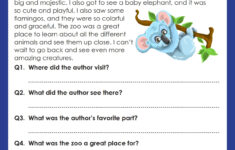 Reading Comprehension Worksheet For Grade 1 | Grade1To6 inside Year 1 Comprehension Worksheets