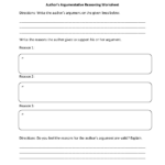 Reading Comprehension Worksheets | Author'S Argumentative With Regard To 9Th Grade Reading Comprehension Worksheet