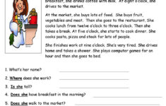 Reading Comprehension Worksheets - Best Coloring Pages For Kids regarding Reading Comprehension Worksheets For 8 Year Olds