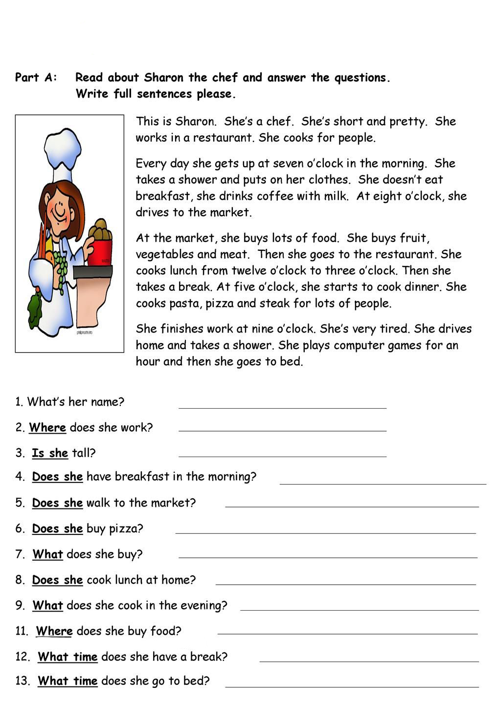 Reading Comprehension Worksheets - Best Coloring Pages For Kids regarding Reading Comprehension Worksheets For 8 Year Olds