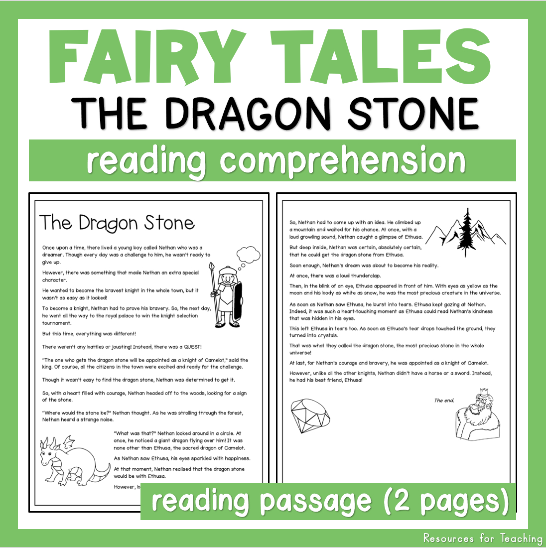 Reading Comprehension Worksheets – Fairy Tale 3 | Resources For for Reading Comprehension Fairy Tales Worksheets