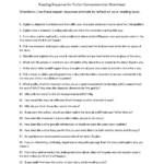 Reading Comprehension Worksheets | Free Printable Practice For All Pertaining To Comprehension Worksheets For Junior High School
