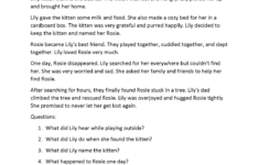 Reading Comprehension Worksheets | Free Printable Practice For All pertaining to Reading Comprehension Worksheets For High School