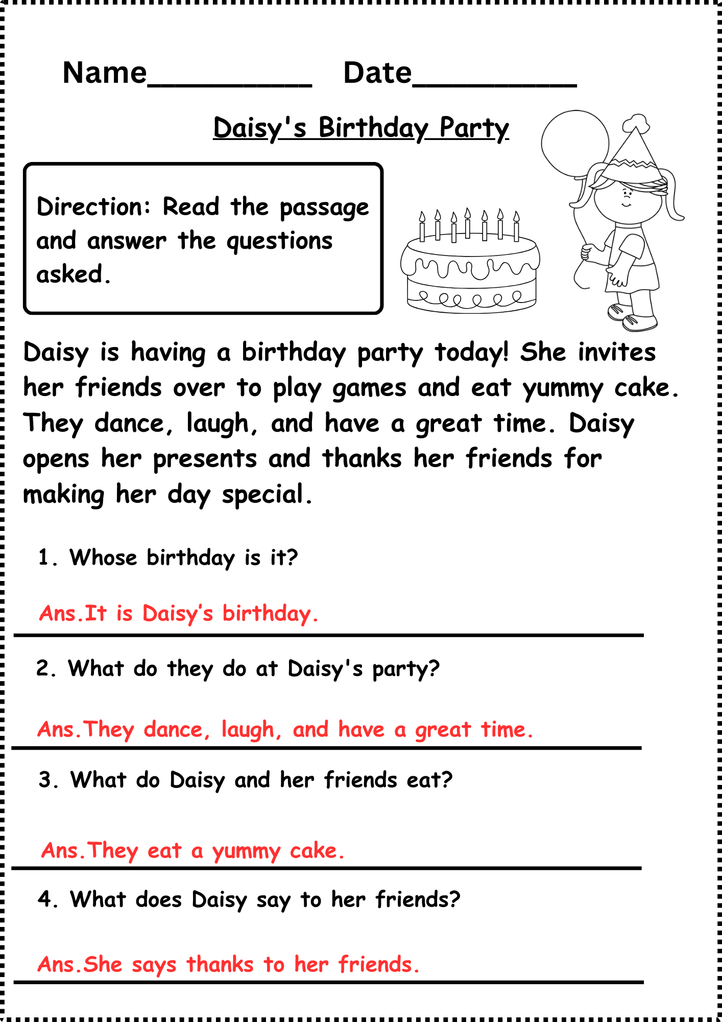 Reading Comprehension Worksheets Grade 1 throughout Live Worksheet On Reading Comprehension