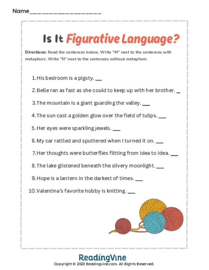 Reading Comprehension Worksheet Maker