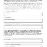 Reading Comprehension Worksheets | Online Or Printable Inside Literal Comprehension Passages Examples Worksheets