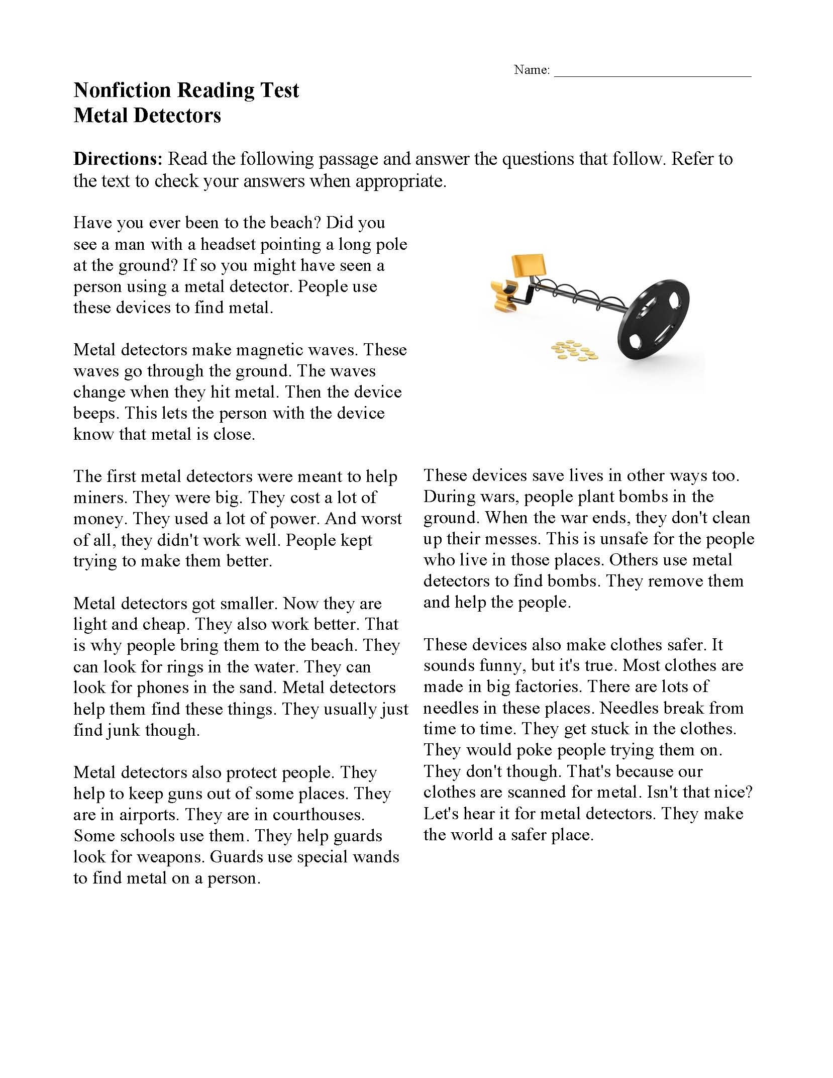 Reading Comprehension Worksheets | Online Or Printable with regard to Printable Adult Short Reading Comprehension Worksheets