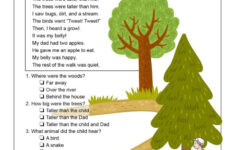 Reading Comprehension Worksheets | Printable Worksheet in Reading Comprehension Worksheet Multiple Choice