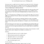 Reading Comprehension Worksheets | Tenth Grade Reading Intended For Reading Comprehension Worksheet For Grade 10