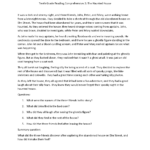 Reading Comprehension Worksheets | Tenth Grade Reading Within Reading Comprehension Worksheet 10Th Grade