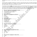 Reading Comprehension+Multiple Choice Questions   Esl Worksheet Within Multiple Choice Reading Comprehension Quiz Worksheets