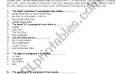 Reading Comprehension+Multiple Choice Questions - Esl Worksheet within Multiple Choice Reading Comprehension Quiz Worksheets