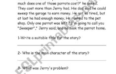 Reading Comprehension(Problem/Solution) - Esl Worksheetbdayekh pertaining to Problem and Solution Reading Comprehension Worksheets