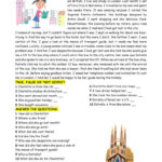 Reading   Lost In A Foreign Country…: English Esl Worksheets Pdf & Doc Pertaining To Pre Intermediate Reading Comprehension Worksheets For International Students